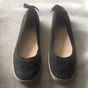 UGG slip-ons in black denim